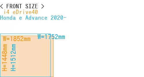 # i4 eDrive40 + Honda e Advance 2020-